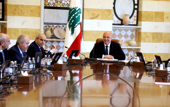 مجلس الوزراء برئاسة عون