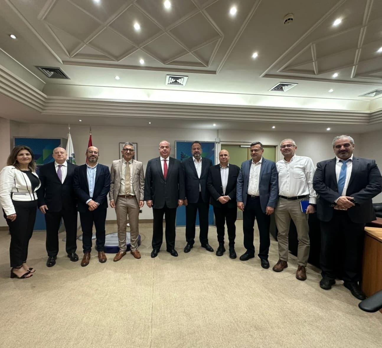 وزير الاتصالات لقاء بين وزير الاتصالات بوفد المشغل الوطني القبرصي cyta