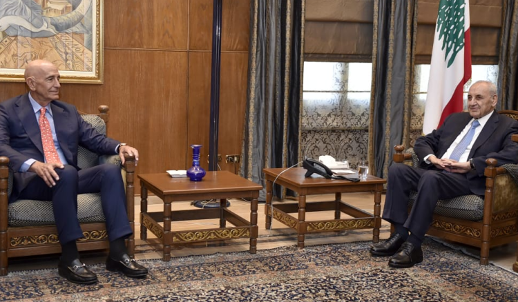 بري وبراك براك بعد لقائه بري: اللقاء كان ممتازا وعليكم ان تتحلوا بالامل