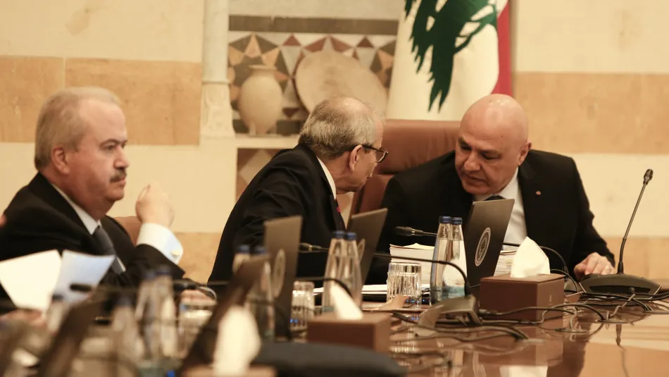 جلسة مجلس الوزراء التعيينات اعتراض وزاري قواتي وأرمني على تغييب مجلس الوزراء عن ورقة براك والتعيينات