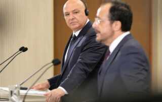 جوزاف عون في مؤتمر صحافي مشترك مع نظيره القبرصي