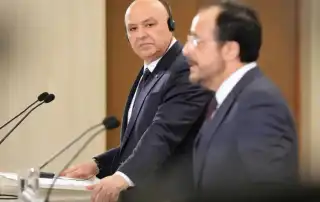 جوزاف عون في مؤتمر صحافي مشترك مع نظيره القبرصي