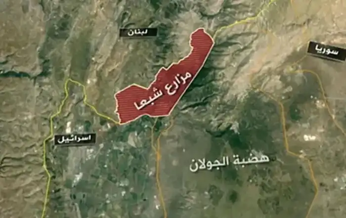 خريطة مزارع شبعا