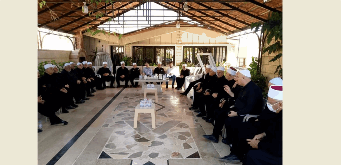 راشيا مشايخ دعماً لمواقف جنبلاط بشأن السويداء، تجمّعٌ في راشيّا