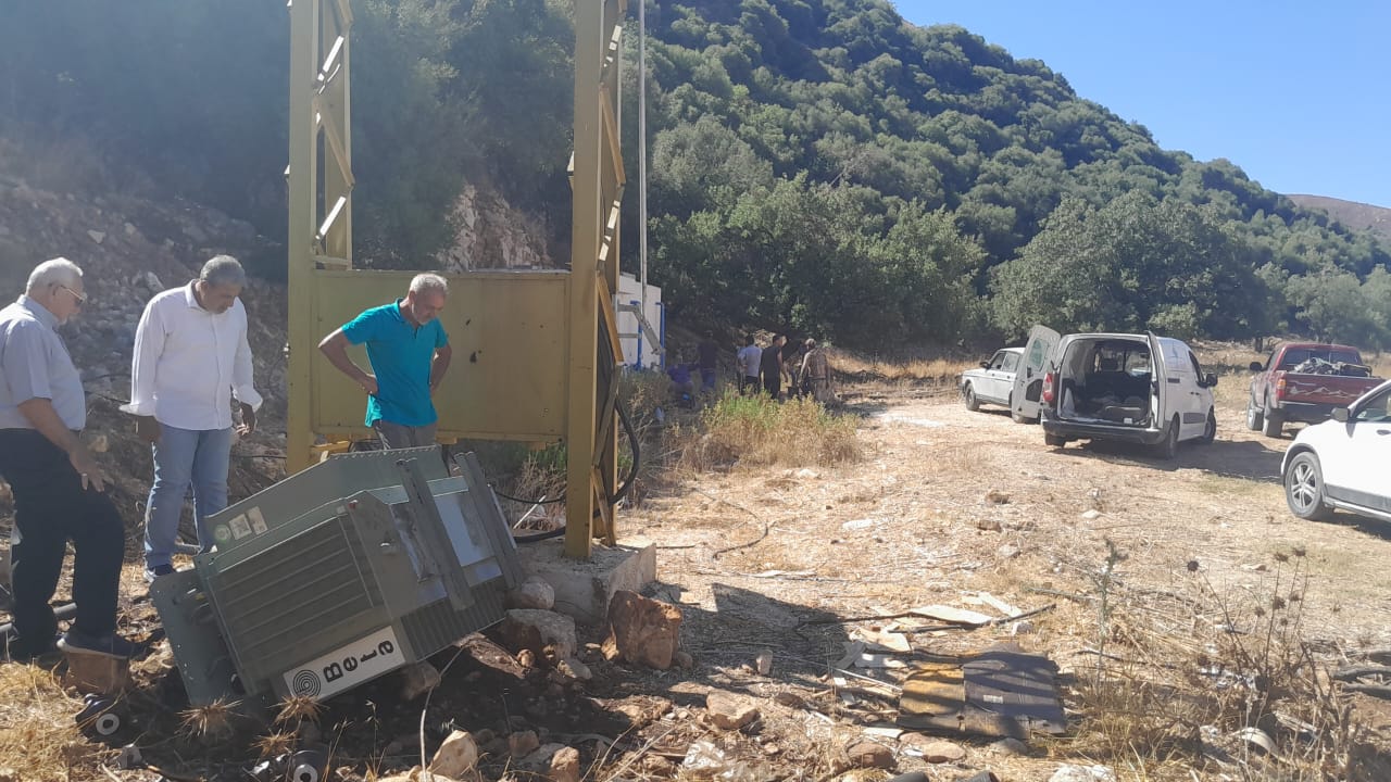 سرقة عنوان بالصور – سرقة محطّة تحويل لمياه لبنان الجنوبي