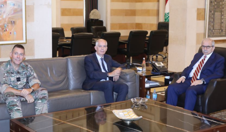 سلام عرض مع السفير الفرنسي عمل لجنة المراقبة