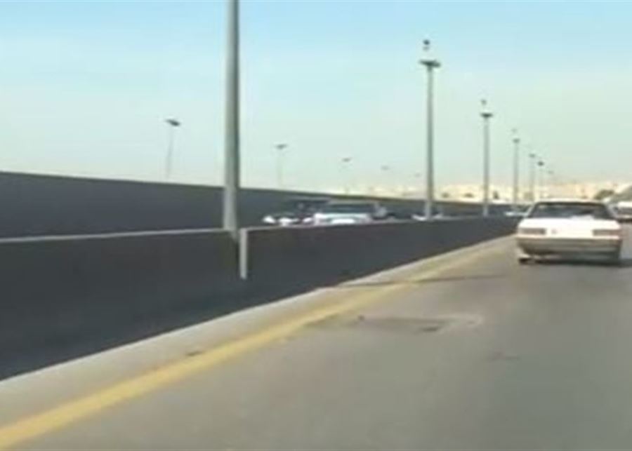بالفيديو- سيّارة عكس السير في الأنفاق بمحيط مطار بيروت