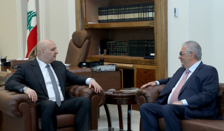 عون وفارس عون عرض مع فارس تطورات الدعم الأميركي للبنان