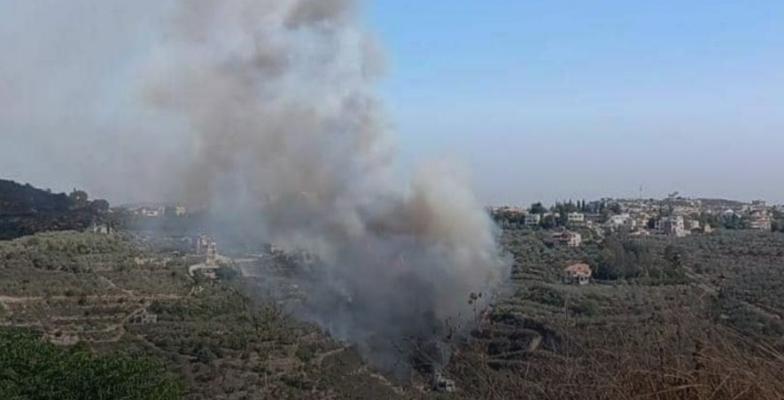 حريق كبير بين حومين التحتا وعزة… والدفاع المدني يتدخل لإخماده