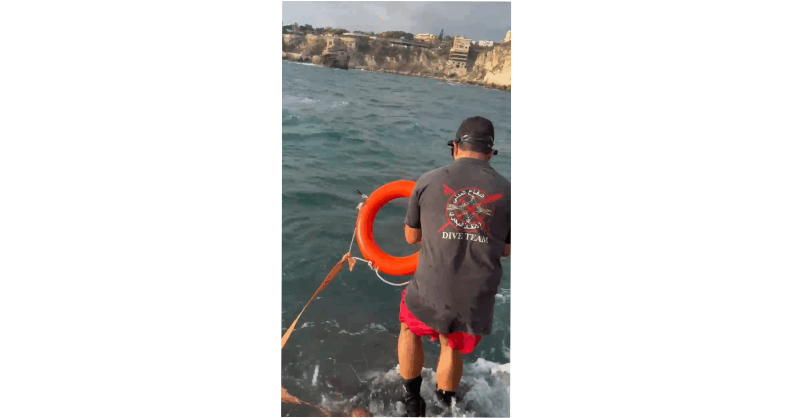 انقاذ ٣ اشخاص كانوا عالقين على صخرة في عمشيت… هل من اصابات؟
