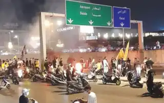 احتجاج طريق المطار