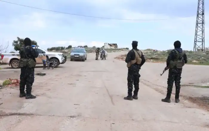 الحدود اللبنانية - السورية كما تبدو من الداخل السوري في منطقة البقاع الشمالي