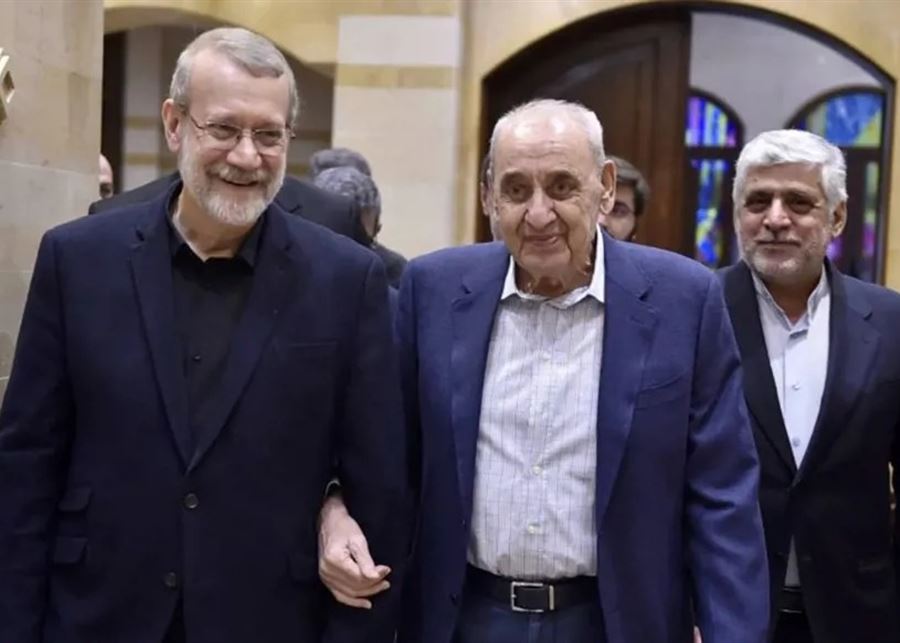 بري لاريجاني3 بري رداً على معارضي زيارة لاريجاني: إيران صديقة و”الحزب” لم ينتهِ
