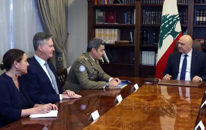 رئيس الجمهورية جوزف عون، قائد القوة الدولية العاملة في الجنوب الجنرال ديوداتو أبانيارا