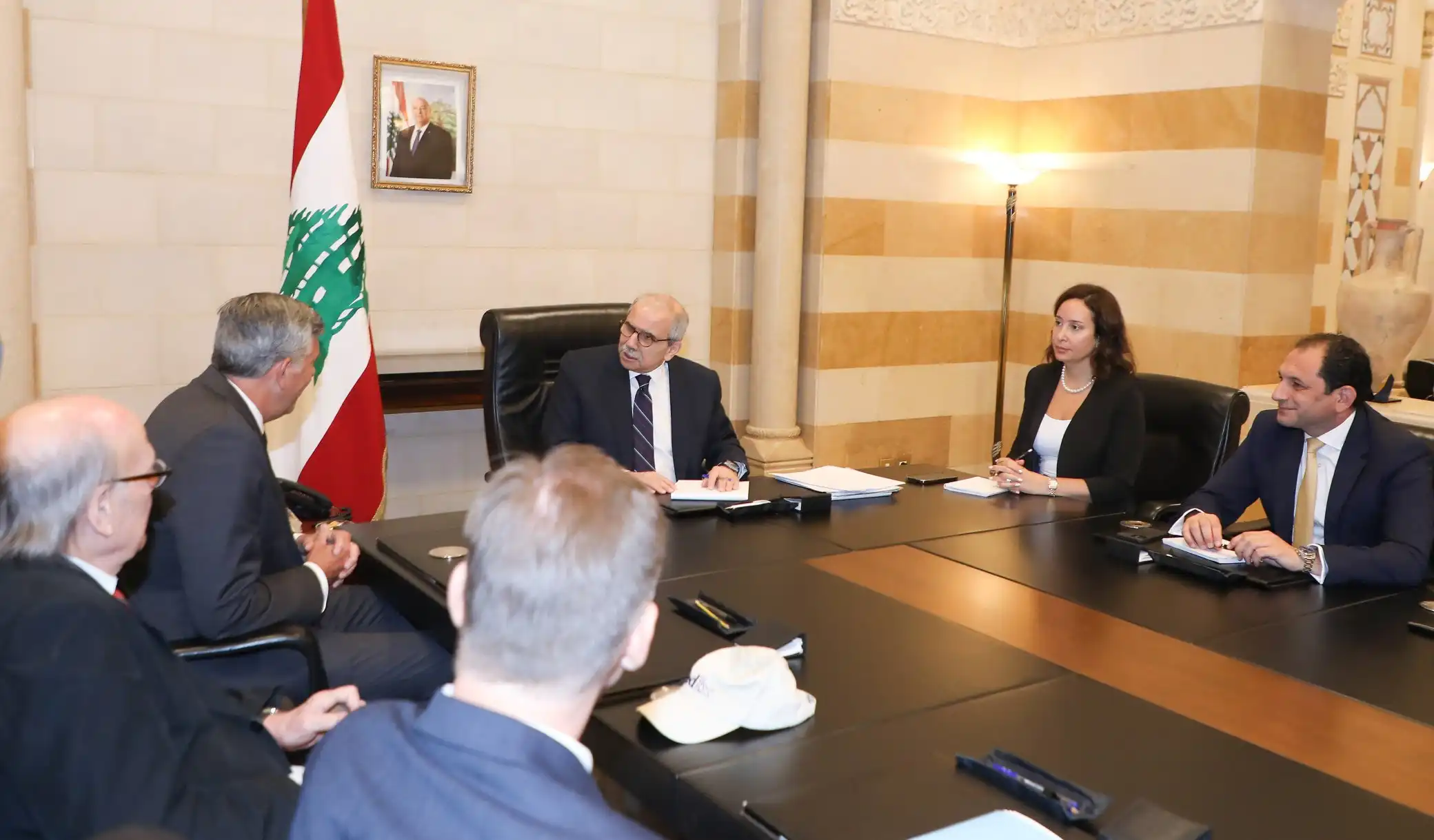 سلام والوفد الاميركي