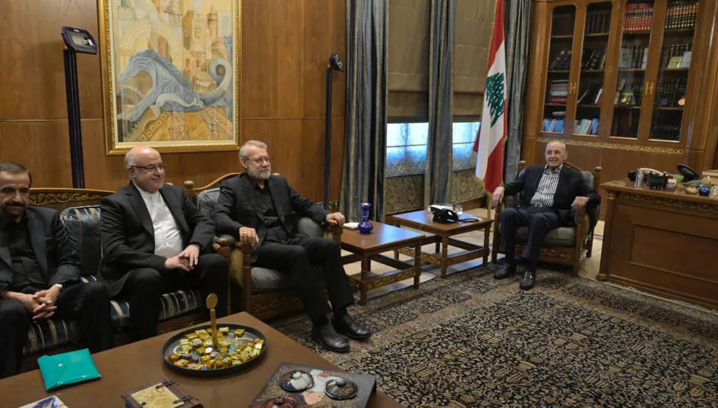 لاريجاني بري اماني تضخيم الشكوك غير واقعي ولا عودة إلى الوراء