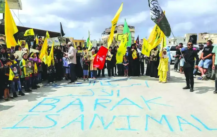 وقفة احتجاجية ضد براك في بلدة الخيام