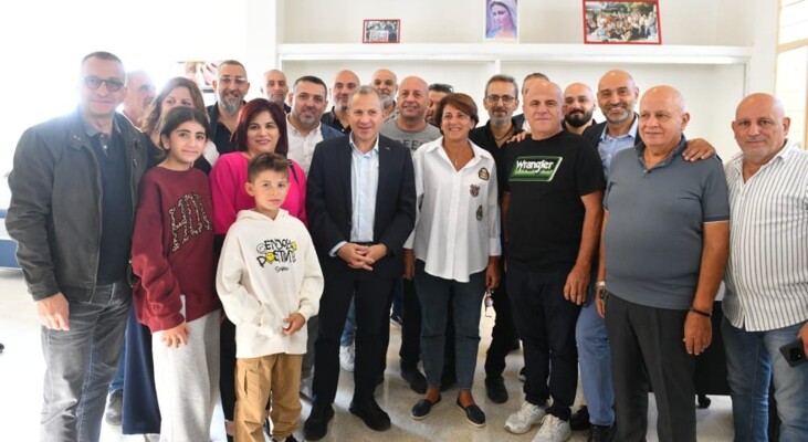 باسيل من قرطبا: نريد أن يُرفع الظلم عن أهالي شهداء المرفأ