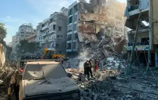 دمار في ضاحية بيروت