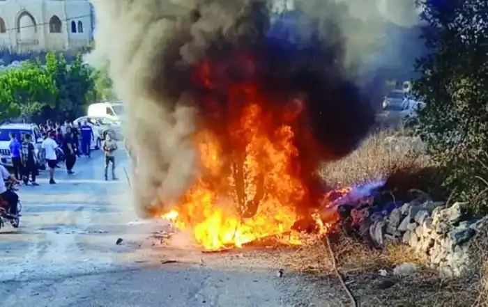 غارة إسرائيلية استهدفت سيارة عند مدخل بلدة ياطر