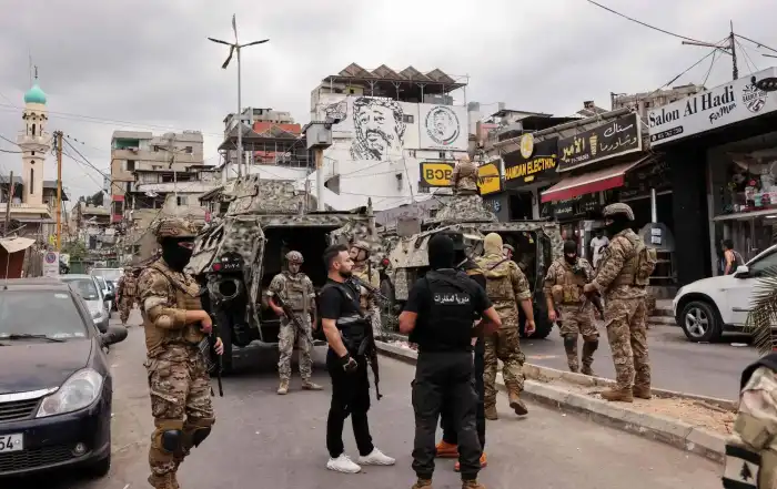 لجيش اللبناني ومديرية المخابرات ينتشرون عند مدخل مخيم برج البراجنة