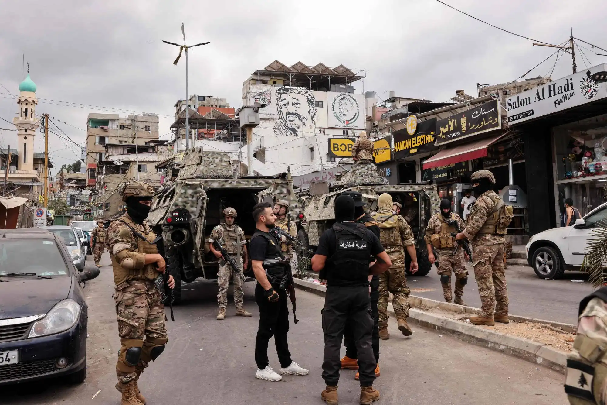 لجيش اللبناني ومديرية المخابرات ينتشرون عند مدخل مخيم برج البراجنة