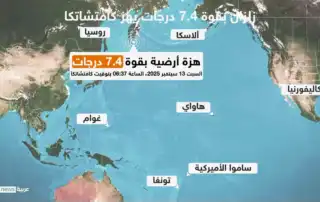 مركز زلزال كامتشاتكا