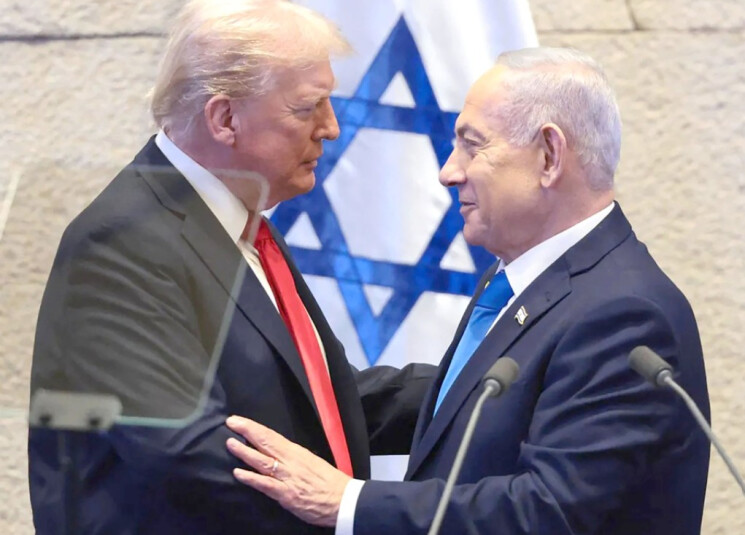 trump-bibi-hug حسابات نتنياهو تتعارض مع ترامب