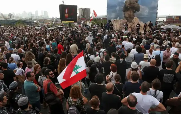 انفجار المرفا اهالي