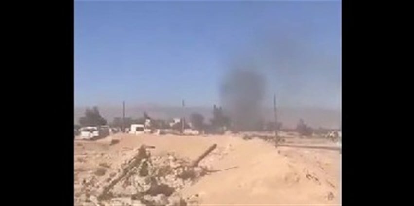 بالفيديو- إنفجار في منطقة جوسية على الحدود اللبنانية- السورية