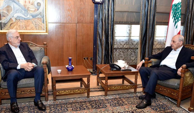 بري استقبل الصمد وسفير باكستان ورابطة موظفي الادارة العامة وكتاب عدل