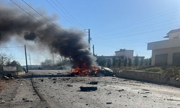 ادرعي ينشر فيديو لاستهداف عنصر من “الحزب”