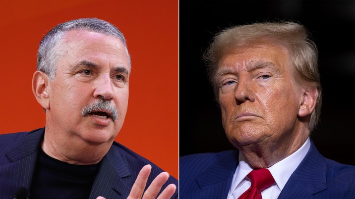 توماس فريدمان دونالد ترامب فريدمان: ترامب يستحقّ نوبل للسّلام والفيزياء والكيمياء