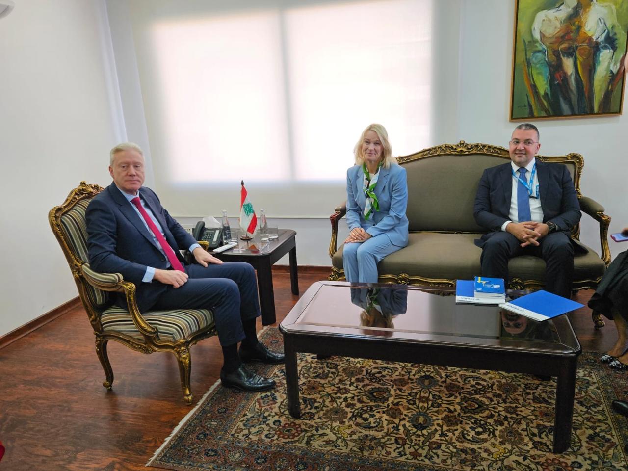 رجي لقاءٌ يجمع رجّي وممثّلة مفوّضيّة اللاجئين