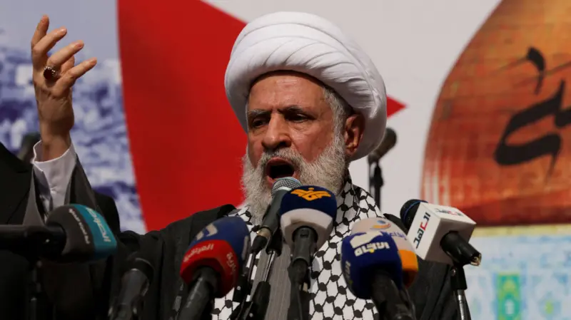 قاسم نعيم3 قاسم: أميركا راعية للعدوان وتساعد على توسّعه