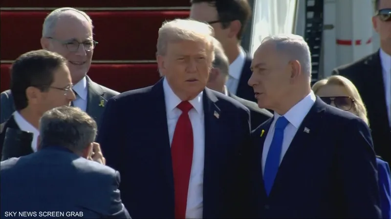 بالفيديو والصور- رسائل ترحيب لترامب في تلّ أبيب