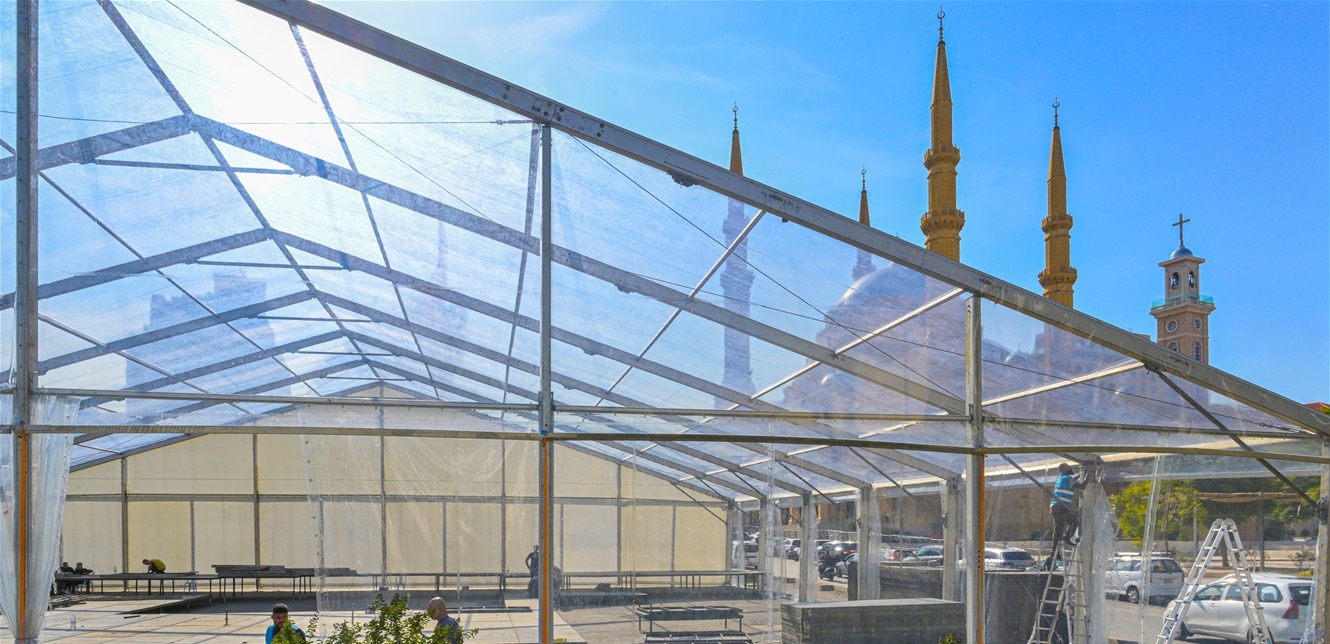 IMG_5007 بالصور- الخيمة التي سيلتقي فيها البابا مع شخصيات