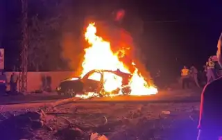 استهدفت سيارة في بلدة حومين الفوقا