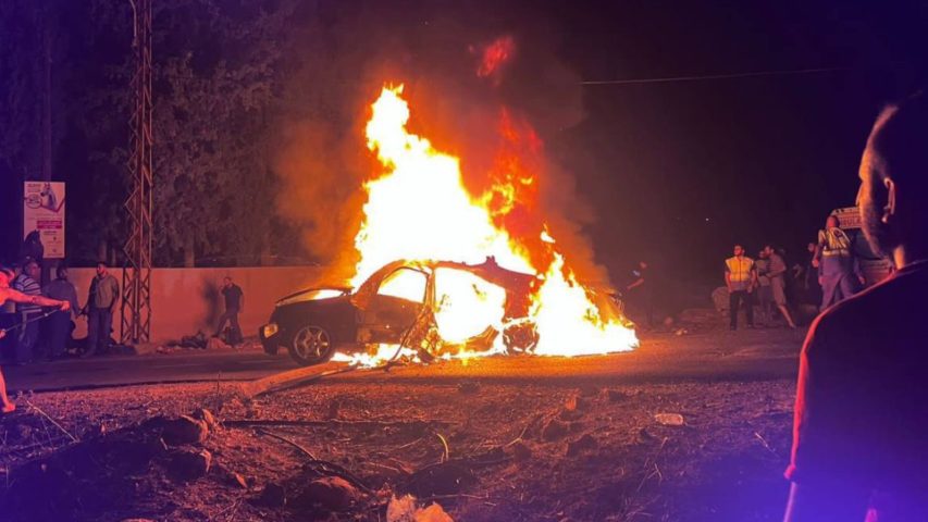 من المستهدف في غارة حومين؟