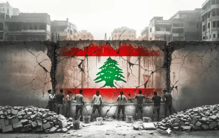 علم لبنان شباب