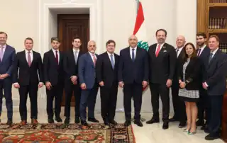 عون الوفد الاميركي مكافحة ارهاب