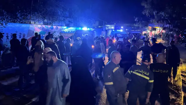 بالفيديو- موقع الغارة التي استهدفت محيط مسجد خالد ابن الوليد في عين الحلوة