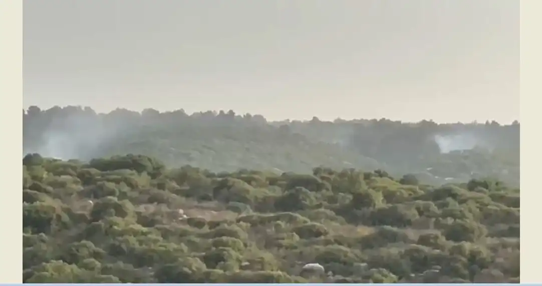 4 قذائف ضوئية على كرم زيتون بين مارون الراس وعيترون