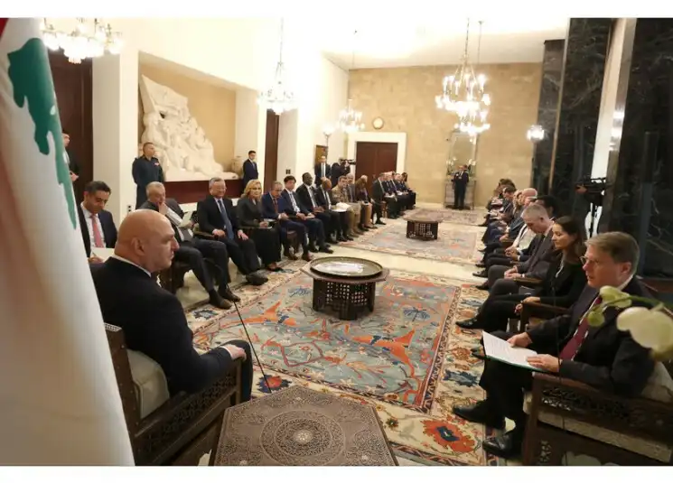 un-aoun-baabda عون: هنالك أمل بنسبة 50%