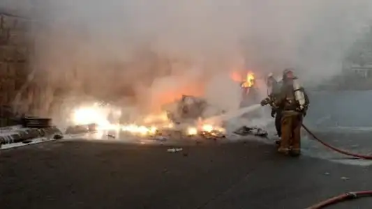 احتراق سيارة