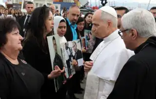 البابا لقاء اهالي المرفا