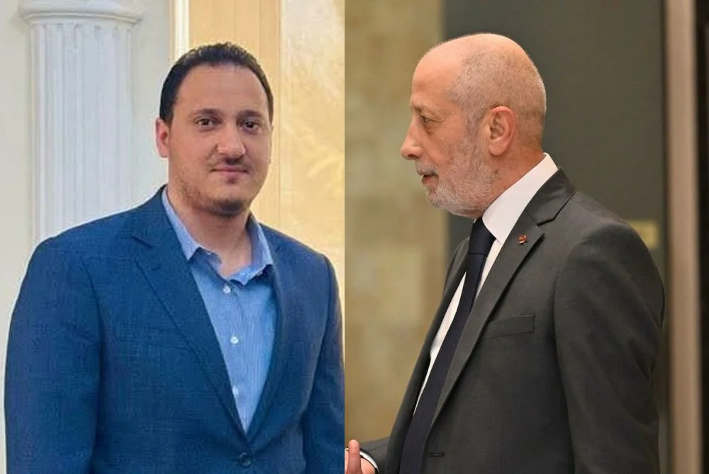 العميد أندريه رحال وأحمد مهنا