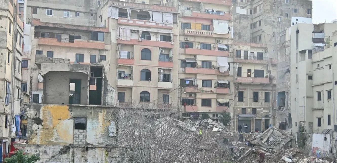 طرابلس ابنية متصدعة