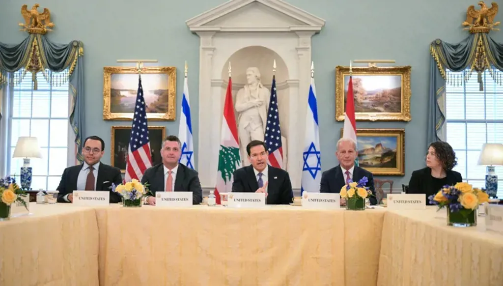 الجولة الأولى من المفاوضات بين لبنان وإسرائيل (أرشيفية).