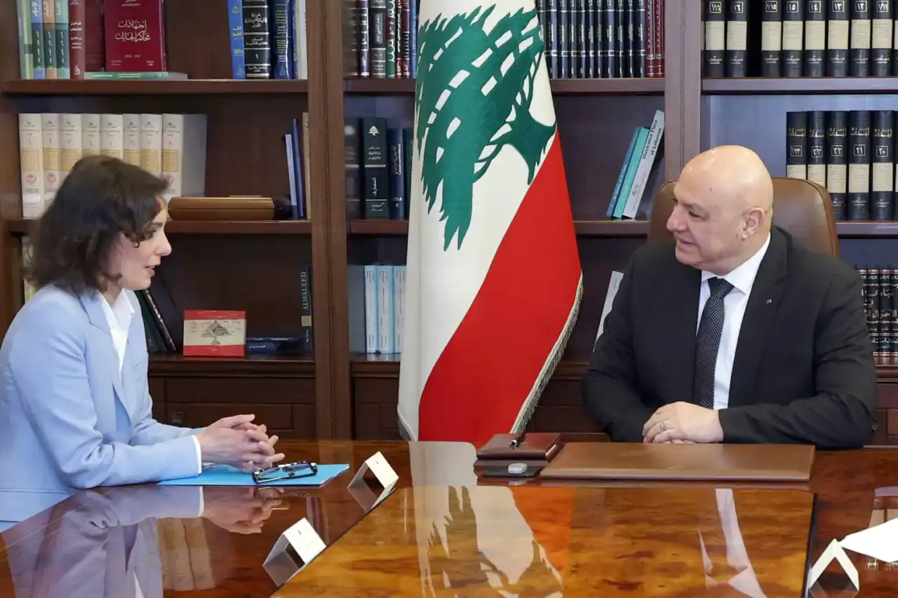 الرئيس اللبناني جوزيف عون يستقبل المفوضة الأوروبية لشؤون المساواة والجاهزية وإدارة الأزمات حجّة لحبيب